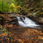 Pennsylvania Ricketts Glen Autumn Waterfall