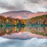 North Carolina Grandfather Mountain Price Lake Autumn Reflections