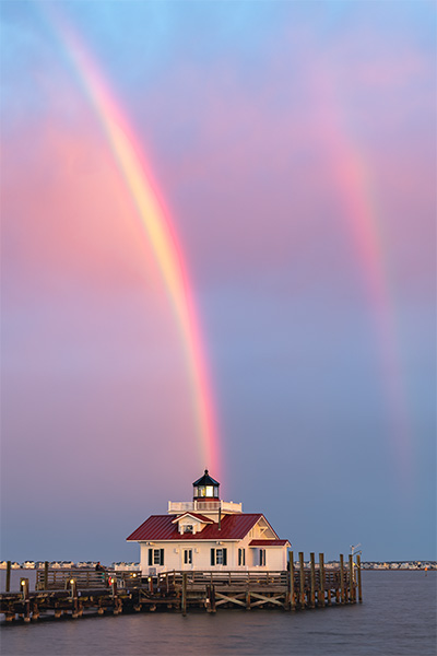 Rainbow Roanoke Marshes Lighthouse