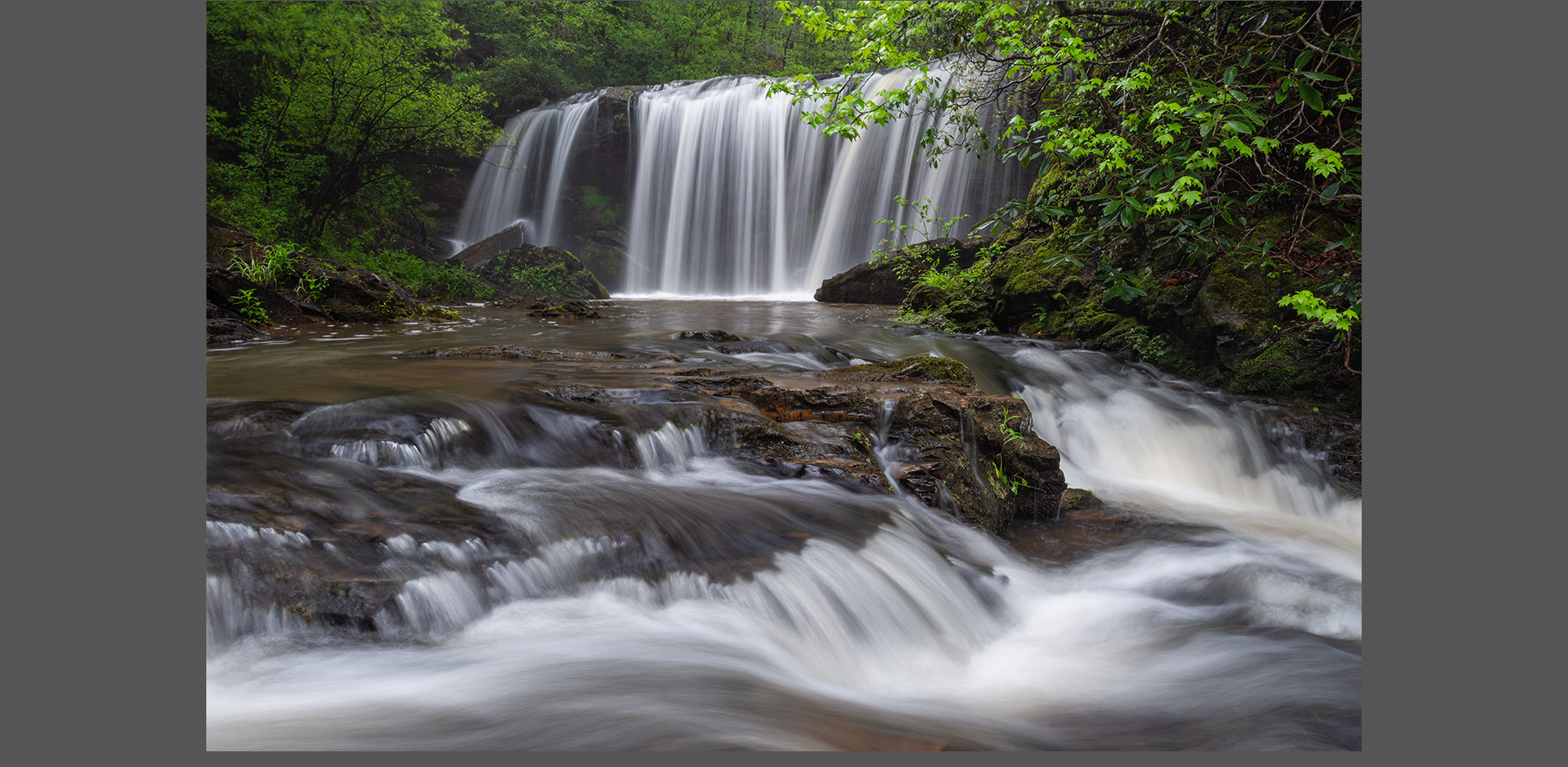 Southern Appalachian Mountain Waterfall