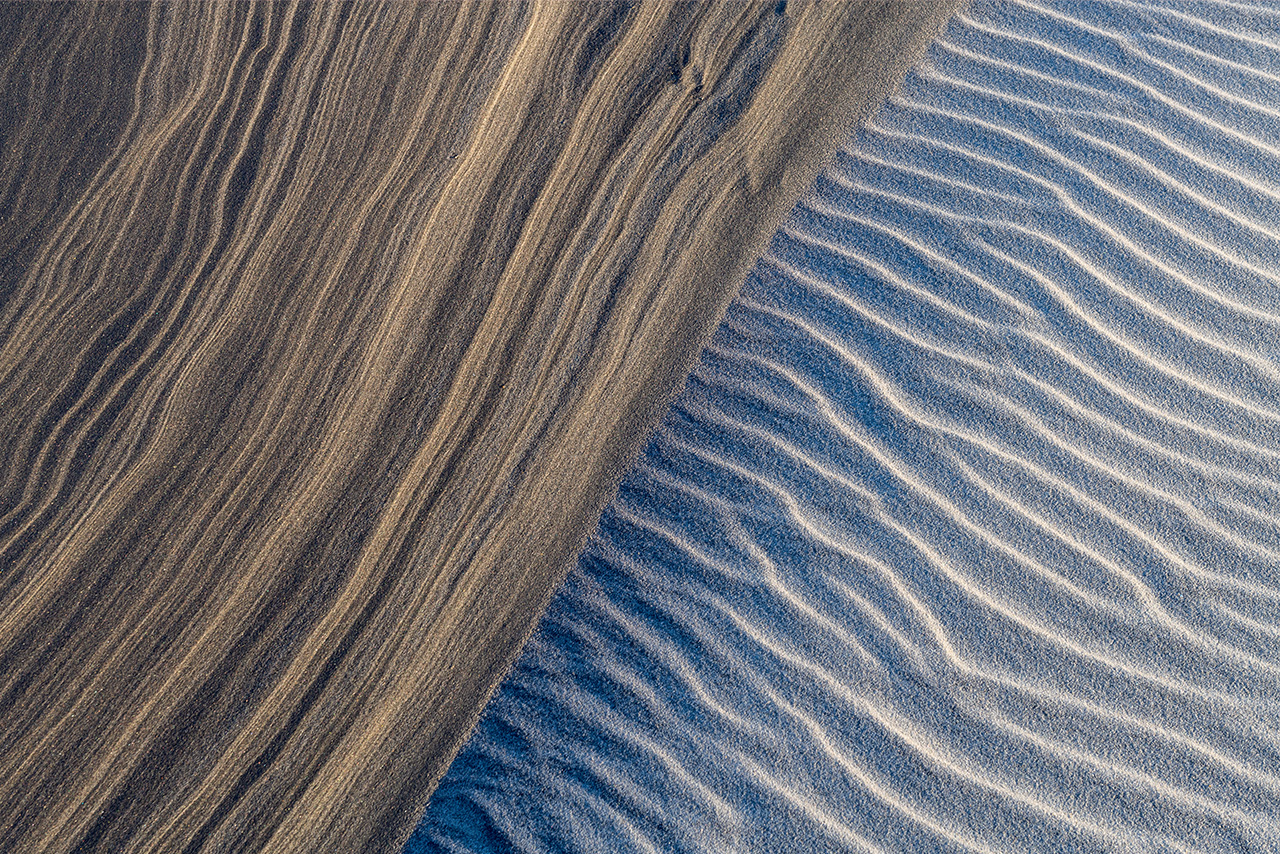Divergent Sand Patterns