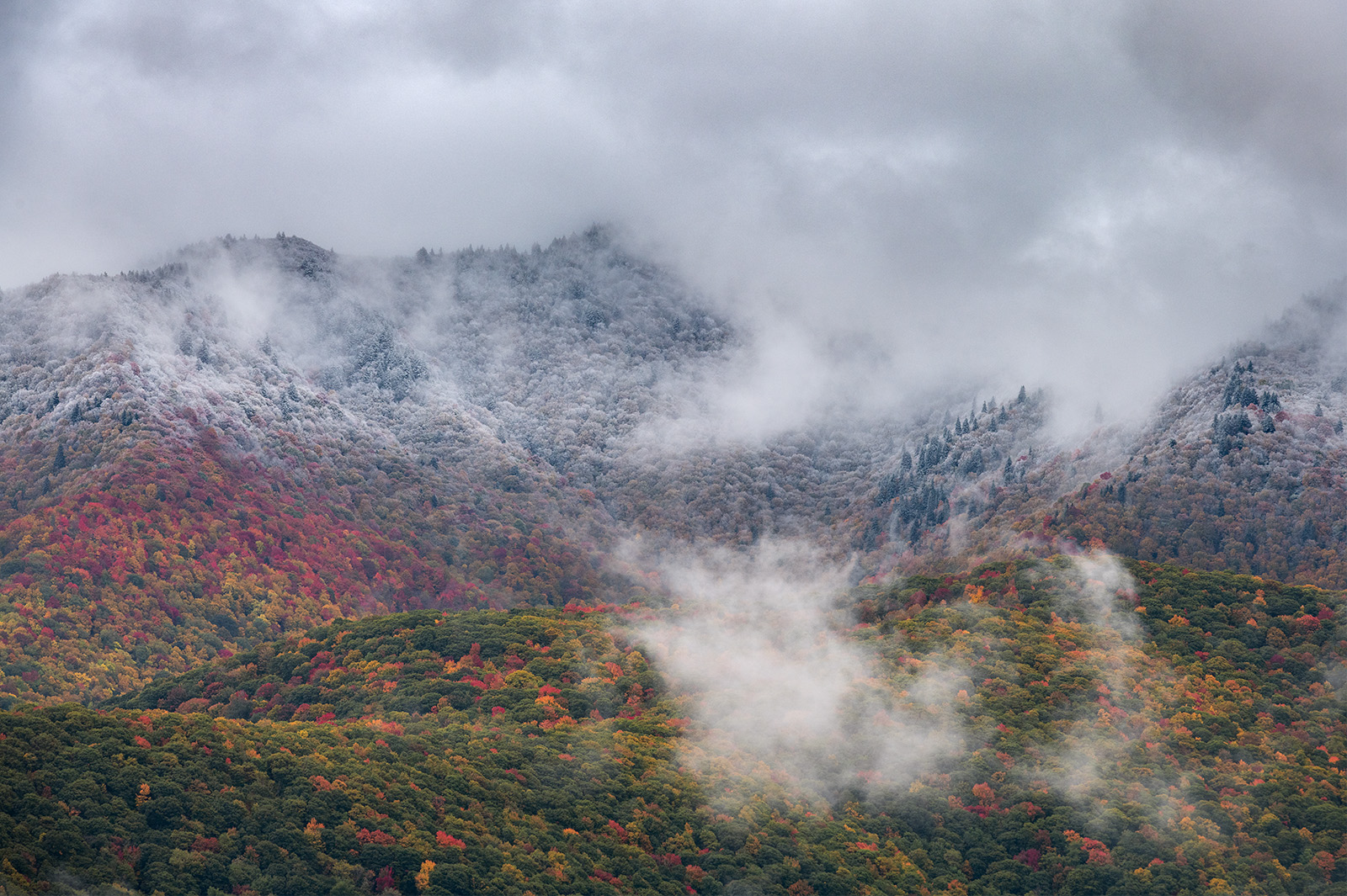 Autumn Snow Blue Ridge Parkway